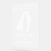 Begrüßungszeichen für mattierte Akryllische Weiße Acrylschild (Winkel)