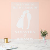 Begrüßungszeichen für mattierte Akryllische Weiße Acrylschild (Hochzeit)