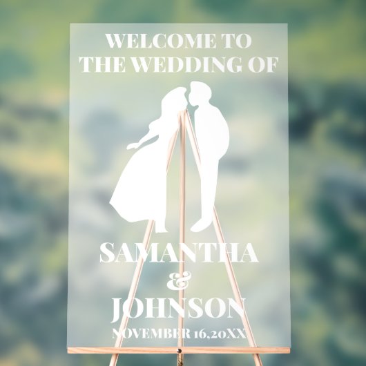 Begrüßungszeichen für mattierte Akryllische Weiße Acrylschild (Neutral)