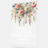 Begrüßungszeichen für mattiertes Acryl-Bachelorett Acrylschild (Winkel)