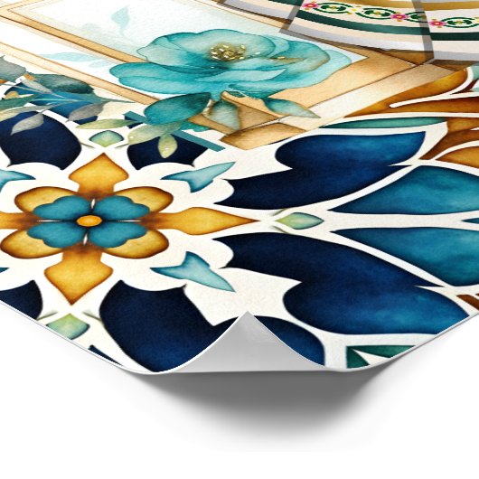 Begrüßungszeichen für Mehndi und Sangeet Poster (Ecke)