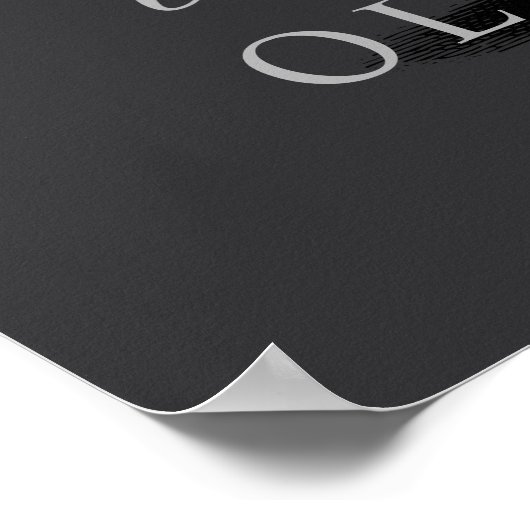 Begrüßungszeichen für mein Party Poster (Ecke)