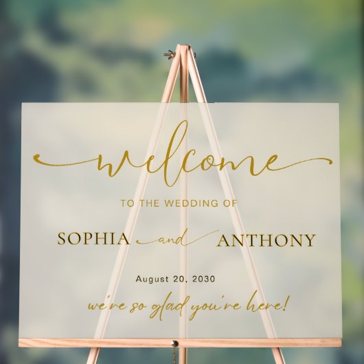 Begrüßungszeichen für Minimalistische Akryllische Acrylschild (Neutral)