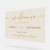 Begrüßungszeichen für Minimalistische Akryllische Acrylschild (Winkel)