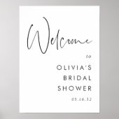 Begrüßungszeichen für Minimalistische Drehbucherei Poster (Vorne)