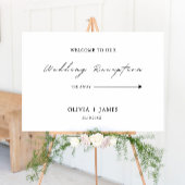 Begrüßungszeichen für Minimalistische Hochzeiten Poster