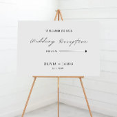 Begrüßungszeichen für Minimalistische Hochzeiten Poster