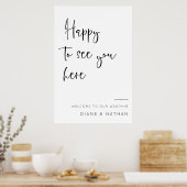 Begrüßungszeichen für Minimalistische Kalligrafie Poster (Küche)