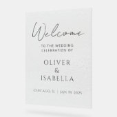 Begrüßungszeichen für Minimalistische Mattierte Ak Acrylschild (Winkel)