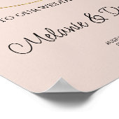 Begrüßungszeichen für Minimalistische Rings Poster (Ecke)