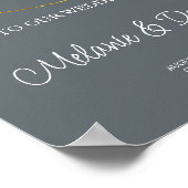 Begrüßungszeichen für Minimalistische Rings Poster (Ecke)