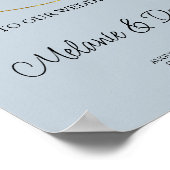 Begrüßungszeichen für Minimalistische Rings Poster (Ecke)