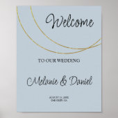 Begrüßungszeichen für Minimalistische Rings Poster (Vorne)