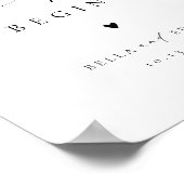 Begrüßungszeichen für Minimalistisches Adventure Poster (Ecke)