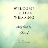 Begrüßungszeichen für Minimalistisches Script-Foto Fensteraufkleber (Blatt 3)