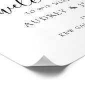 Begrüßungszeichen für Minimalistisches Script Poster (Ecke)