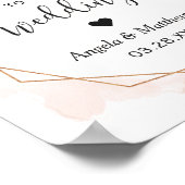 Begrüßungszeichen für moderne Goldrahmen Poster (Ecke)