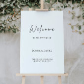 Begrüßungszeichen für moderne Hochzeiten Poster