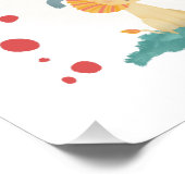 Begrüßungszeichen für moderne Safari Animals Kinde Poster (Ecke)