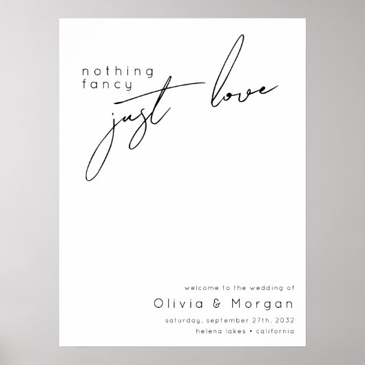 Begrüßungszeichen für moderne Script Poster (Vorne)