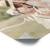 Begrüßungszeichen für modernes Drehbuch Foto Poster (Ecke)