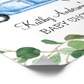 Begrüßungszeichen für Navy Pumpkin Truck Baby Dusc Poster (Ecke)