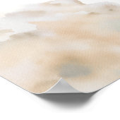 Begrüßungszeichen für neutrale Babydusche Poster (Ecke)