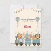 Begrüßungszeichen für niedliche Party Dankeskarte (Vorderseite)