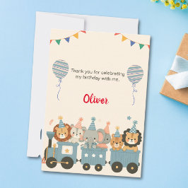 Begrüßungszeichen für niedliche Party Dankeskarte