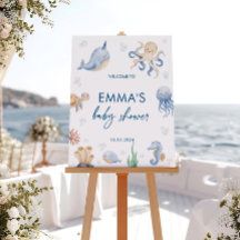 Begrüßungszeichen für Ocean Baby Dusche, Seeschild
