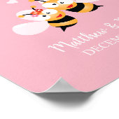 Begrüßungszeichen für Pastellfarben Poster (Ecke)