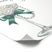 Begrüßungszeichen für Perl- und Bow-Brautparty Poster (Ecke)