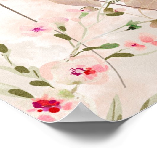 Begrüßungszeichen für Pumpkin und Burgundy Babydus Poster (Ecke)