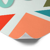 Begrüßungszeichen für Retro Poster (Ecke)