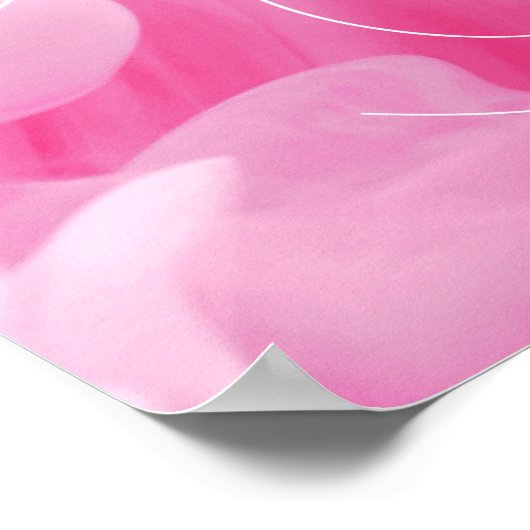 Begrüßungszeichen für Rosa und Blaurauchen Poster (Ecke)