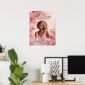 Begrüßungszeichen für Rose-Blush Poster (Heimbüro)