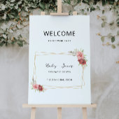 Begrüßungszeichen für Rose Poster