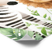 Begrüßungszeichen für Safari Baby-Dusche Poster (Ecke)