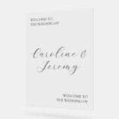 Begrüßungszeichen für saubere und moderne Akryllis Acrylschild (Winkel)