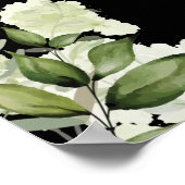 Begrüßungszeichen für Schwarz und Gold Poster (Ecke)