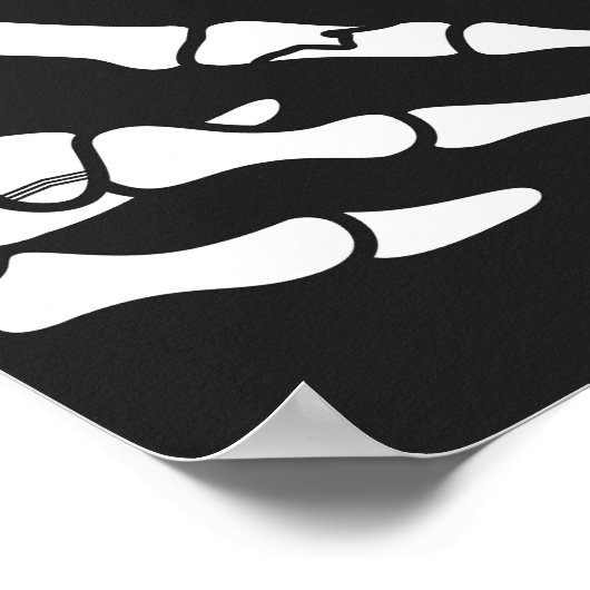 Begrüßungszeichen für Skull Halloween Baby Dusche Poster (Ecke)