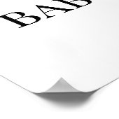 Begrüßungszeichen für Sunshine Baby Dusche Poster (Ecke)