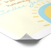 Begrüßungszeichen für Sunshine Baby Dusche Poster (Ecke)
