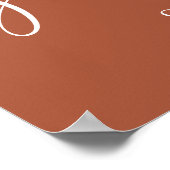 Begrüßungszeichen für Terracotta Gender Neutral Ba Poster (Ecke)