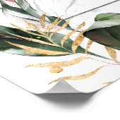 Begrüßungszeichen für tropische Foliage Poster (Ecke)