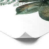 Begrüßungszeichen für tropisches Brautparty | Jung Poster (Ecke)