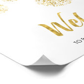 Begrüßungszeichen für Weihnachtsfeier Poster (Ecke)