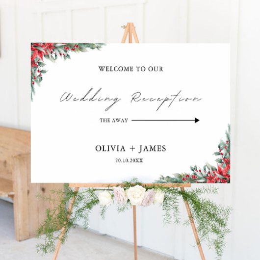 Begrüßungszeichen für Weihnachtsfeiern Poster