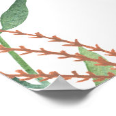 Begrüßungszeichen für Whale Baby Dusche Poster (Ecke)