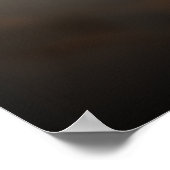 Begrüßungszeichen für White Script-Foto Poster (Ecke)